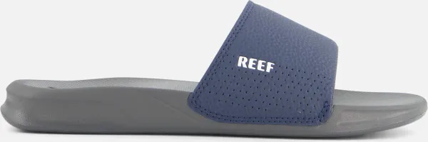 Reef One Slidenavy/White Heren Slippers - Donkerblauw/Wit