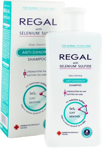 Regal Anti Roos Shampoo - Diep Reinigend met Selenium Sulfide - voor Normaal en Vet Haar - 200ml