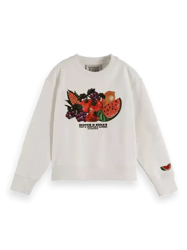 Relaxed-fit fruit artwork sweatshirt - Maat 8 - Multicolor - Meisje - Trui - Scotch & Soda