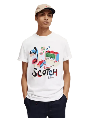 Relaxed fit T-shirt met print - Maat M - Multicolor - Man - T-shirt - Scotch & Soda