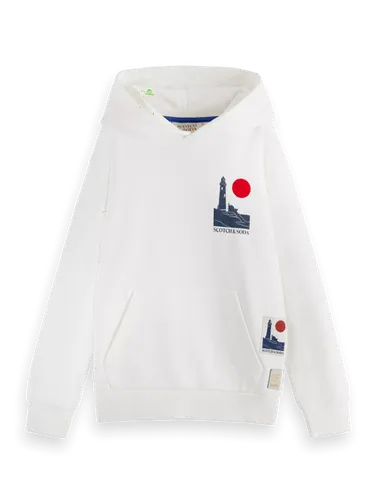 Relaxte hoodie met artwork - Maat 8 - Multicolor - Jongen - Trui - Scotch & Soda