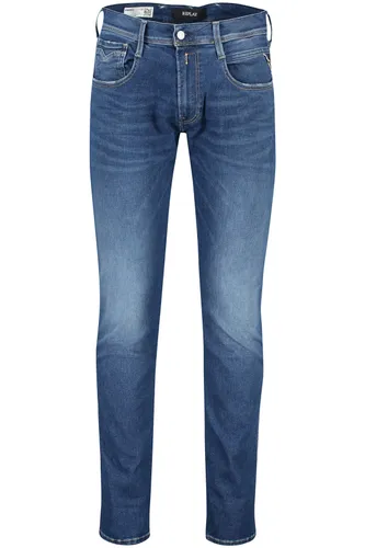 Replay jeans blauw effen denim Anbass Hyperflex