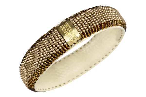 Return to Sender | Gouden armband - Beaded bracelet slim - - Goud