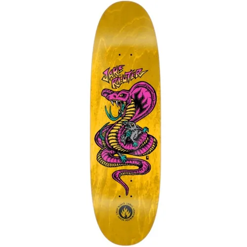 Reuter Snake And Rat Yellow Stain 9.0” Skateboard Deck - 9.0"