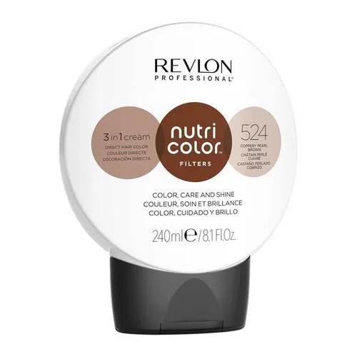 Revlon Nutri Color™ Filters Toning Semi-permanente kleuring 240 ml 524 Coppery Pearl Brown