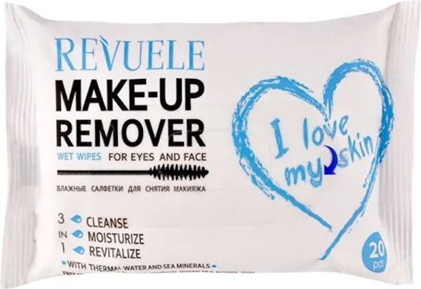 Revuele Wet Wipes Make Up Remover With Sea Minerals