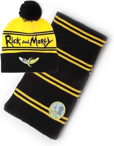 Rick and Morty - Banana Beanie & Scarf Gift Set