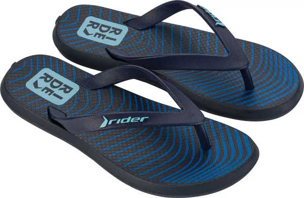 Rider R1 Style Kids Slippers Heren Junior - Black/Blue