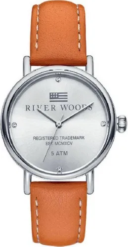 River Woods Arkansas RW340038 Horloge - Leer - Bruin - Ø 34 mm
