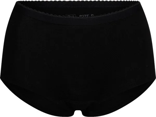 RJ Bodywear Everyday dames Middelburg short (2-pack) - zwart