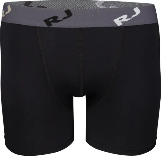 RJ Bodywear Pure Color boxershort (1-pack) - heren boxer normale lengte - microfiber - zwart