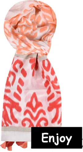 Rode sjaal -india katoen -natuurlijke materialen -langwerpig