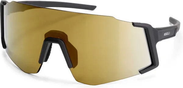 Rogelli Sabre Fietsbril - Sportbril - Unisex - Zwart/ Goud