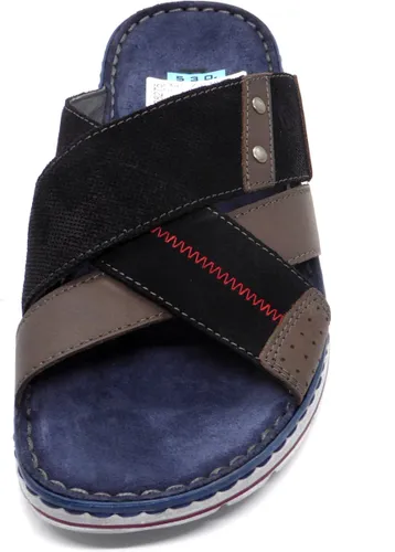 Rohde 5982 - Volwassenen Heren slippers - Kleur: Blauw