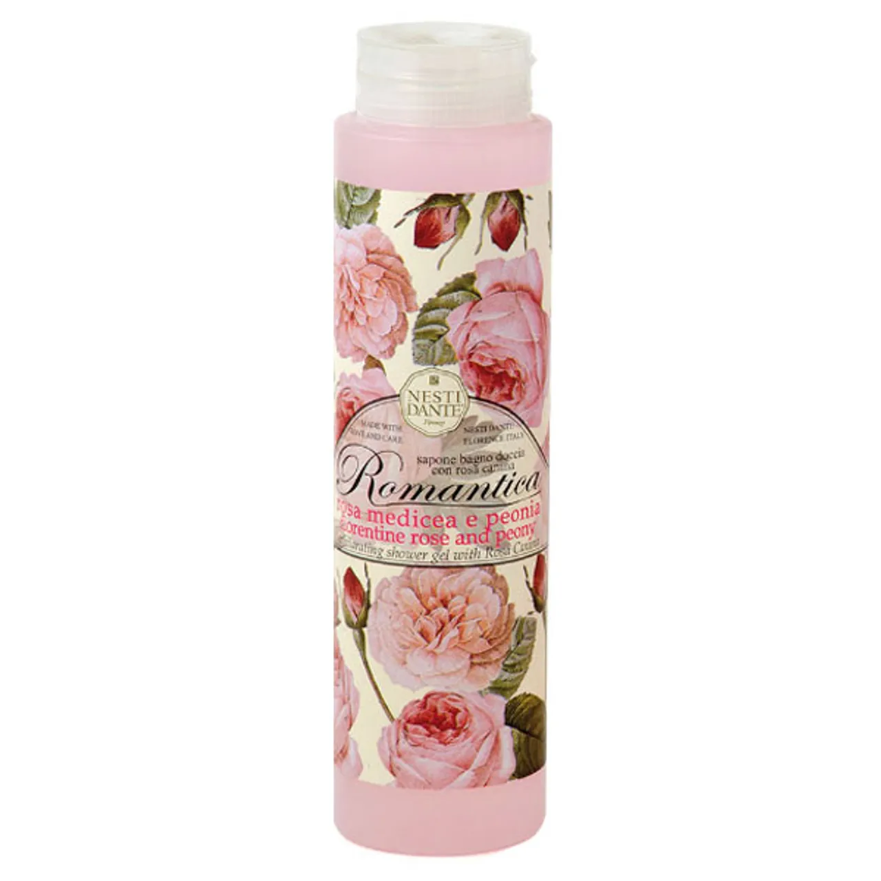 Romantica: Florentijnse rozen&Pioenroos showergel 300 ml