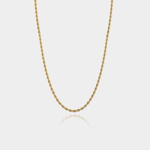 Rope Ketting 3 mm - Gouden Schakelketting - 50 cm lang - Ketting Heren - Olympus Jewelry