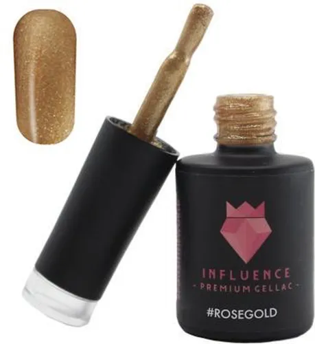 #ROSEGOLD - Influence Gellac - Gouden gellak - Gellak goud UV - Gellak glitter - UV Gellak - Gel nagellak - Gellac - Kado vrouw - Valentijns cadeau -...