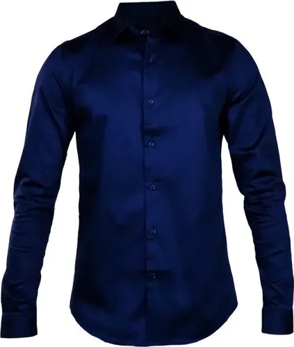 Rox - Heren overhemd Danny - Donkerblauw - Slanke pasvorm