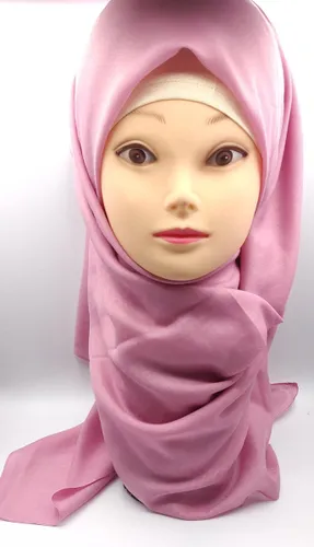 Roze Hoofddoek ,vierkante islamitische hijab, scarf