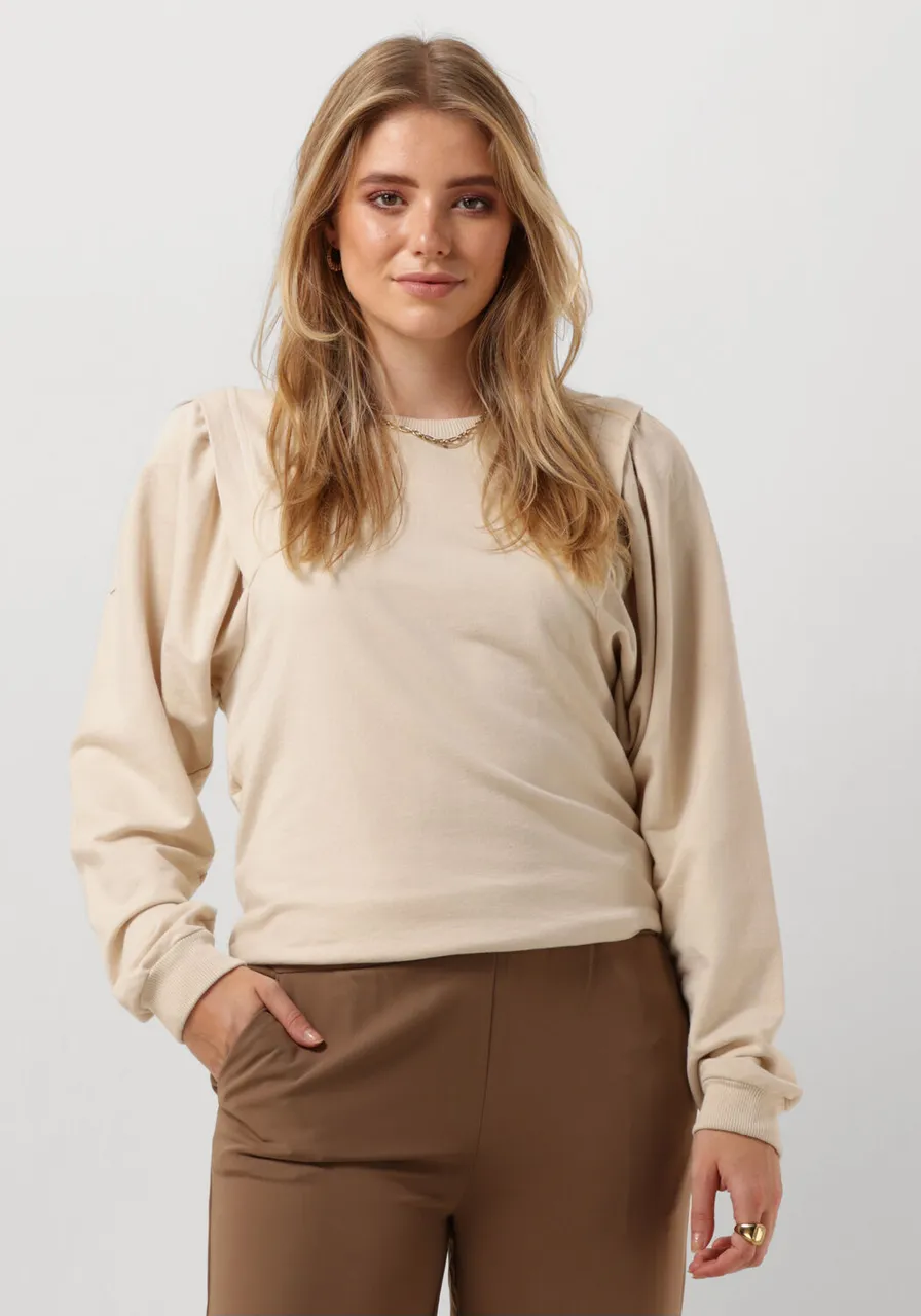 RUBY TUESDAY Dames Truien & Vesten Timothee Sweat Top With Shoulder Detail - Creme