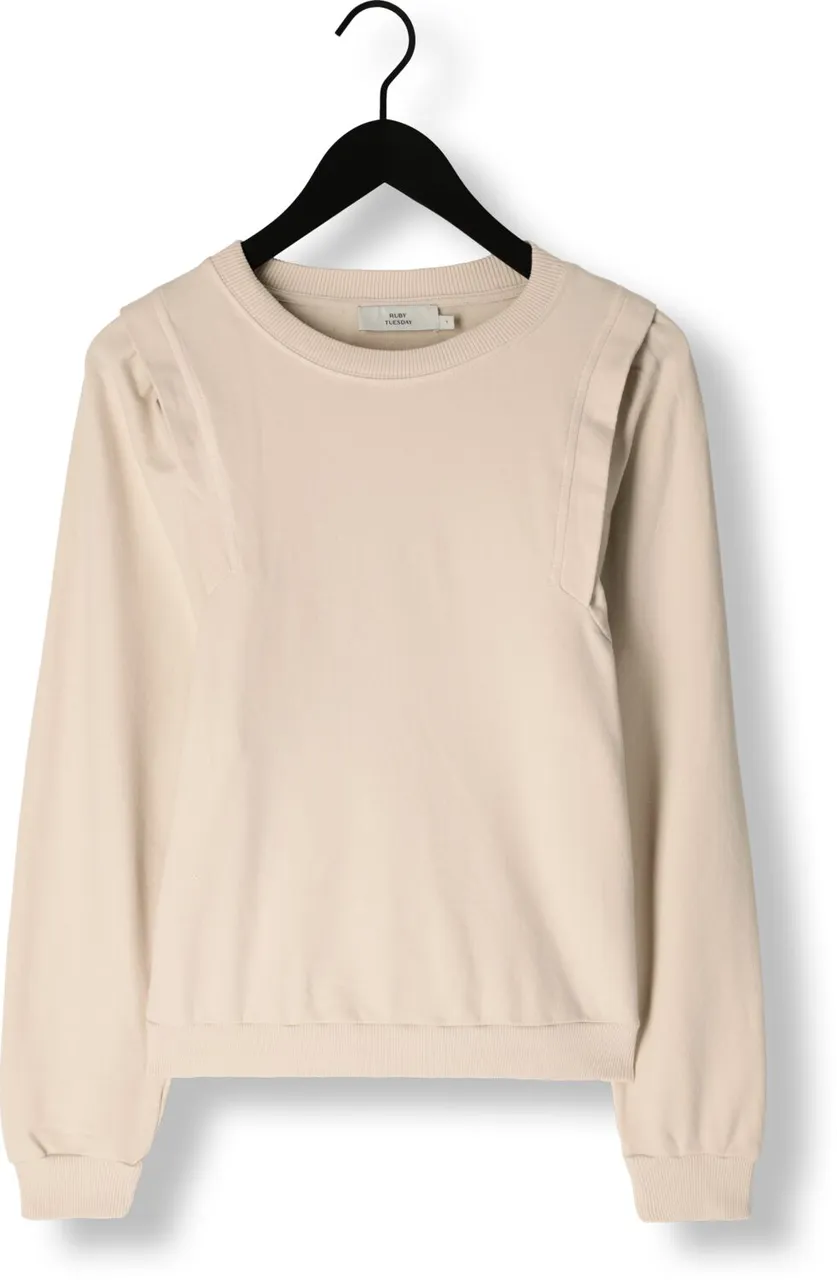RUBY TUESDAY Dames Truien & Vesten Timothee Sweat Top With Shoulder Detail - Creme