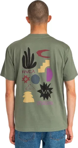 Rvca Paper Cuts Short Sleeve T-shirt - Surplus
