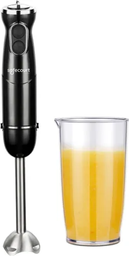 Safecourt Kitchen Staafmixer - 600ML beker - Krachtige mixer - Turbo functie - 1000 Watt - Zwart