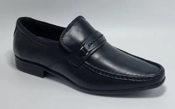 Sagar Shoes® - Heren Schoenen - Heren Loafers - Echt Leer - Zwart