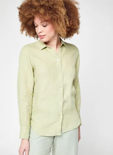 Sage Classic Reg Linen Shirt by Knowledge Cotton Apparel