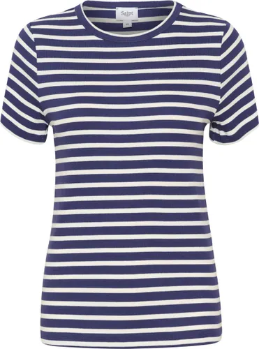 Saint Tropez AstaSZ SS Stripe T-Shirt Dames T-shirt