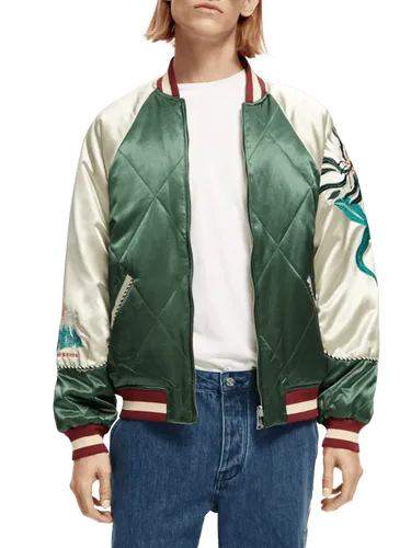 Sakura reversible satin bomber jacket - Maat XXL - Multicolor - Man - Jas - Scotch & Soda