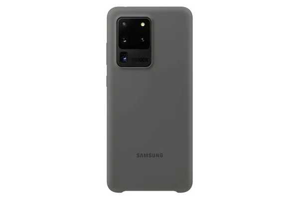 Samsung Galaxy S20 Ultra siliconen hoesje grijs