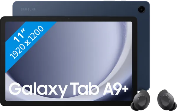 Samsung Galaxy Tab A9 Plus 11 inch 64GB Wifi Blauw + Buds FE Zwart