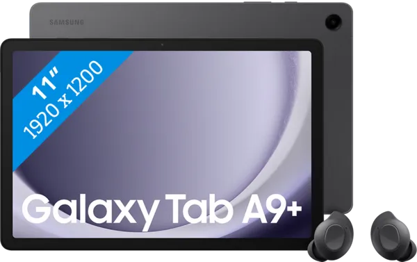 Samsung Galaxy Tab A9 Plus 11 inch 64GB Wifi Grijs + Buds FE Zwart