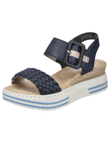 Sandalen met riem  beige / donkerblauw