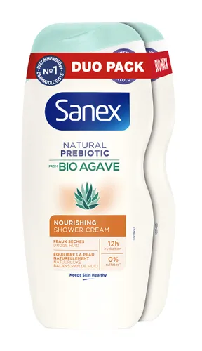 Sanex Bio Agave verzorgende douchegel - 250 ml - 2 stuks