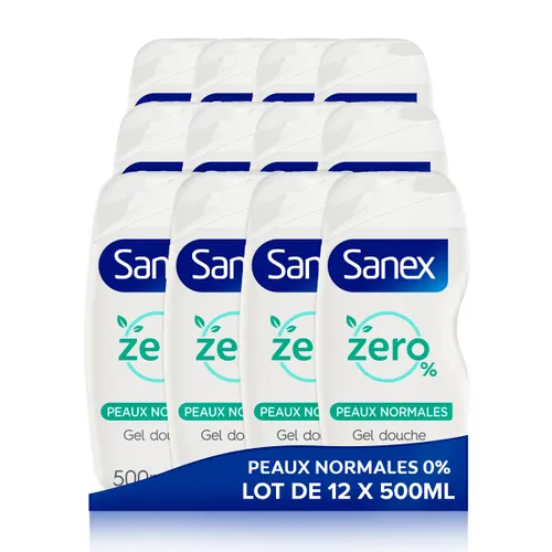 SANEX - Gel Douche Sans Savon Zéro% (0%) Peaux Normales -