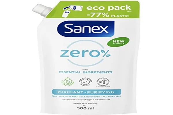 SANEX - Zero % Purizing Douchegel - Voor Alle Huidtypes -