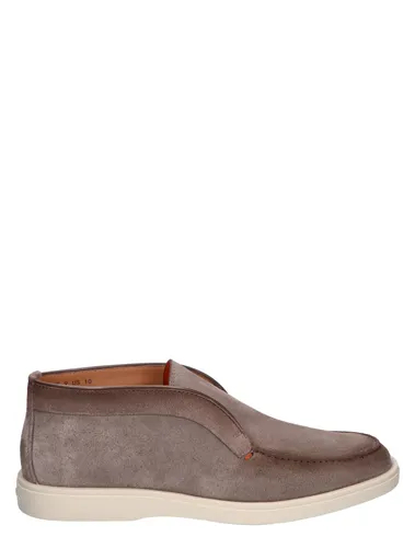 Santoni Suede Slip On Boot Taupe Boots