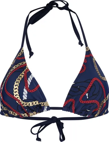 Sapph Menton Triangel Halter Bikinitop - Nautical Print