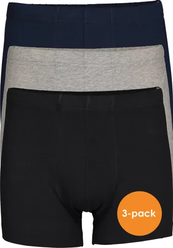 SCHIESSER 95/5 Essentials shorts (3-pack) - zwart - blauw en grijs