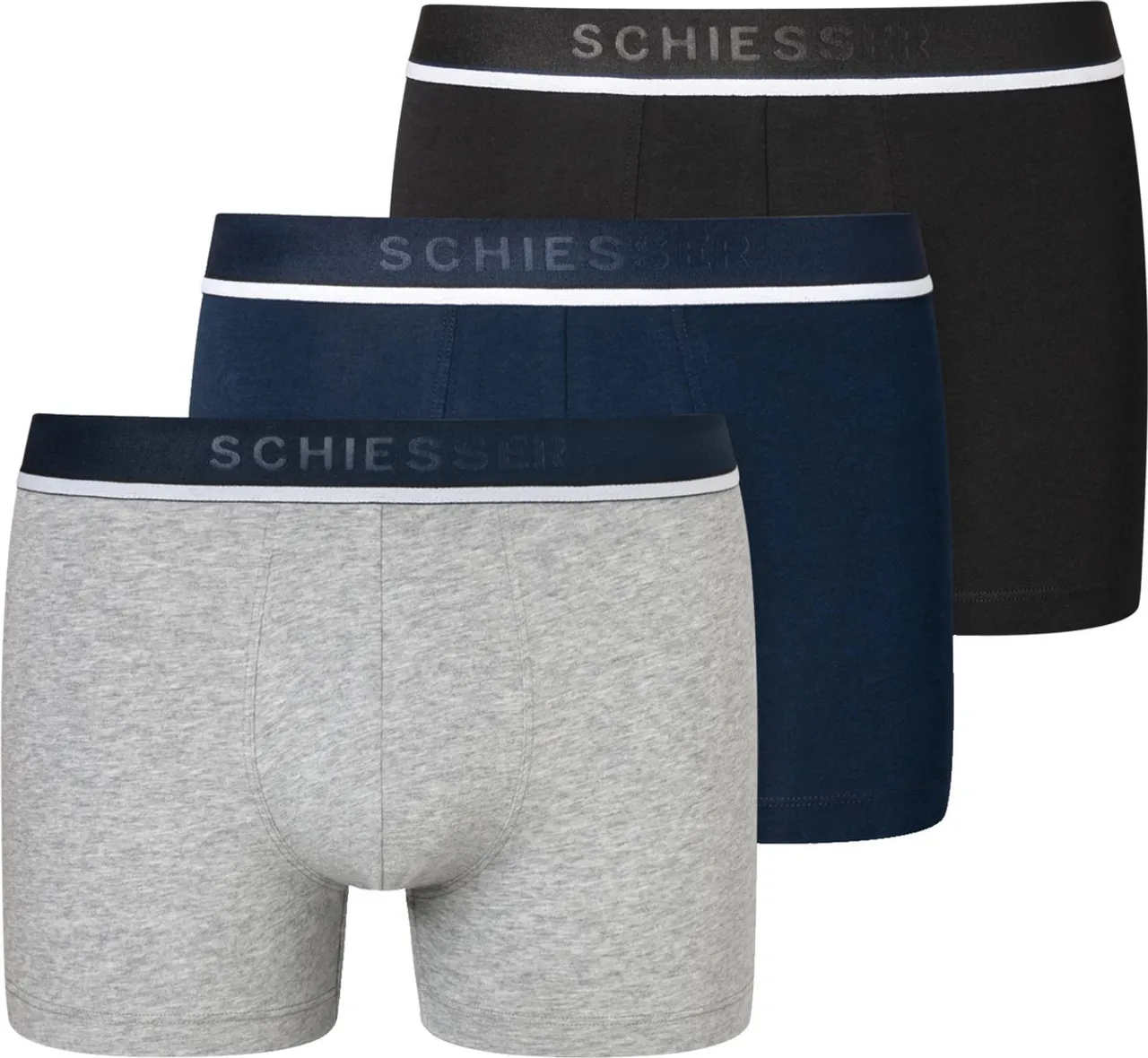 Schiesser 95/5 Organic Heren Shorts - 3 pack