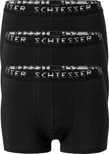 Schiesser Boxers Shorts 3-pack Heren - Zwart