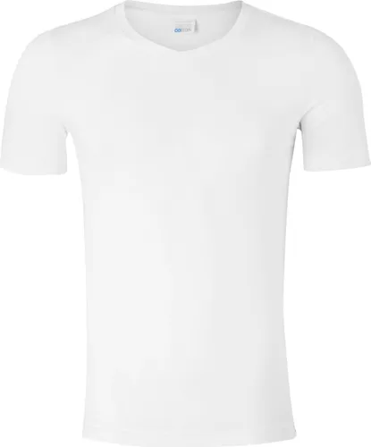 SCHIESSER Long Life Cotton T-shirt (1-pack) - V-hals - wit