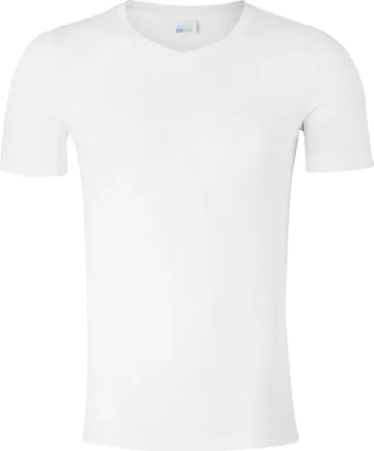 SCHIESSER Long Life Cotton T-shirt (1-pack) - V-hals - wit