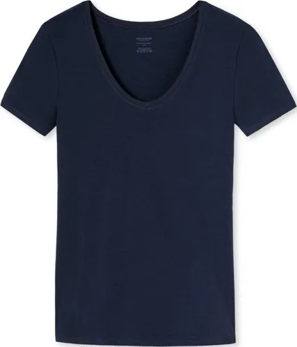 SCHIESSER Naturschonheit T-shirt (1-pack) - dames shirt korte mouwen nachtblauw