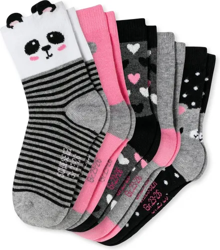 Schiesser Panda 5 Pack Meisjes Sokken