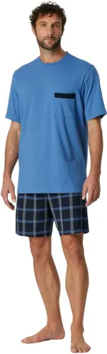 Schiesser Pyjama korte broek - 899 Blue