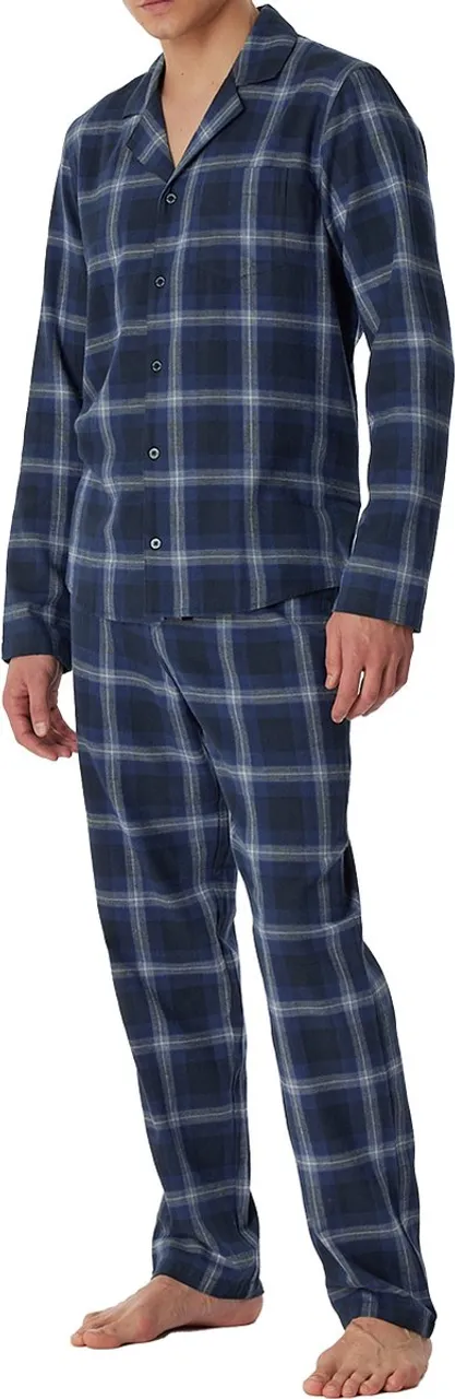 Schiesser Pyjama lange broek - 804 Blue