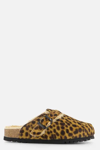 Scholl Fae Leopard Sandalen bruin Synthetisch